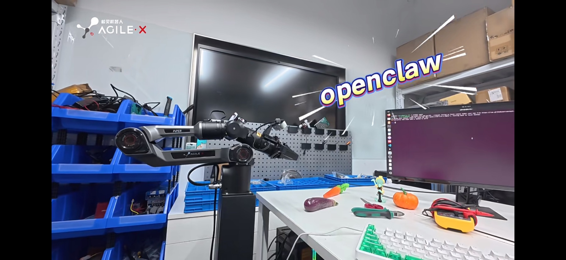 Robotic systems connected to an OpenClaw-style agent layer