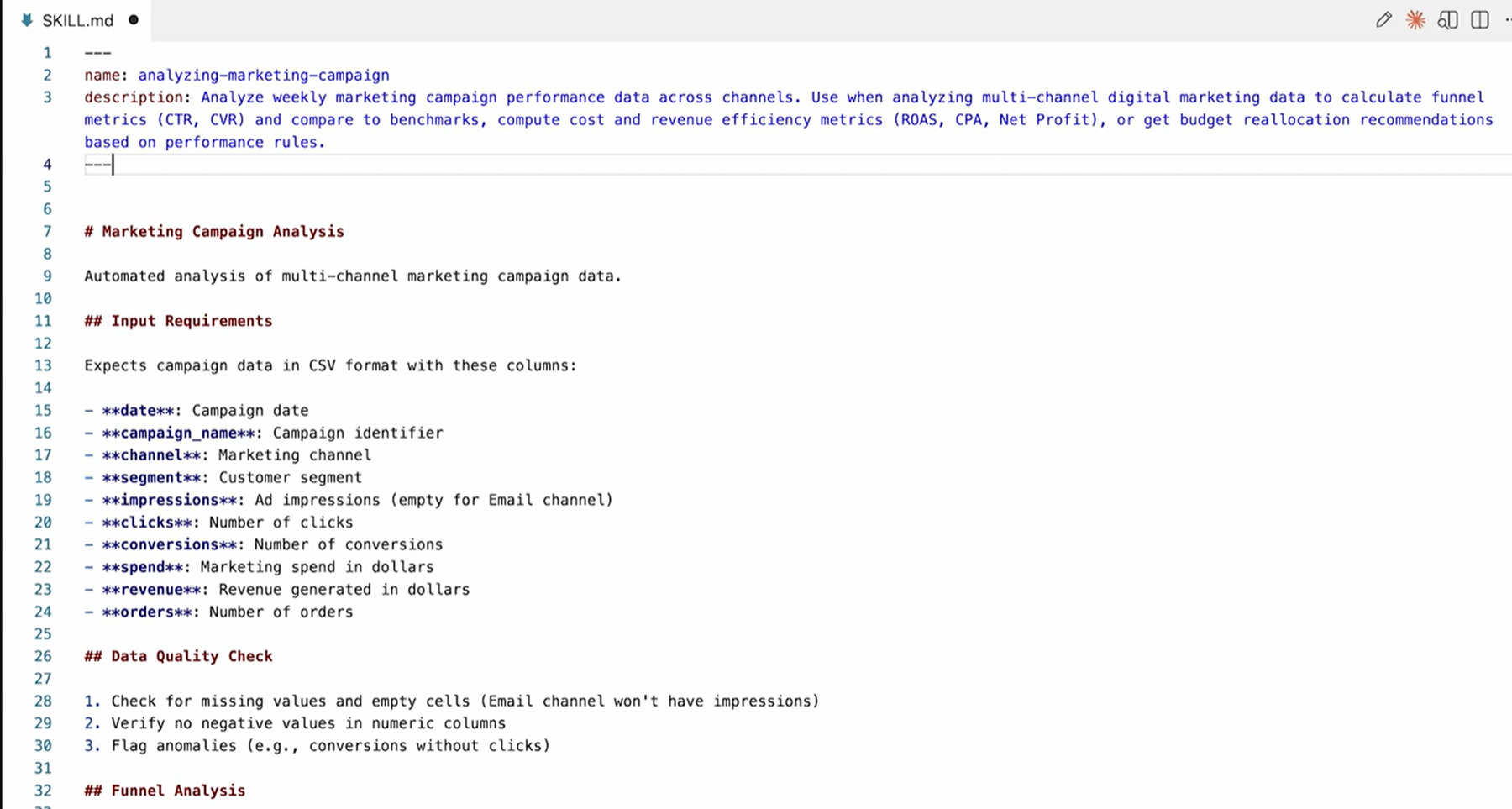 Diagram of an OpenClaw skill package with a SKILL.md file, scripts, references, and assets